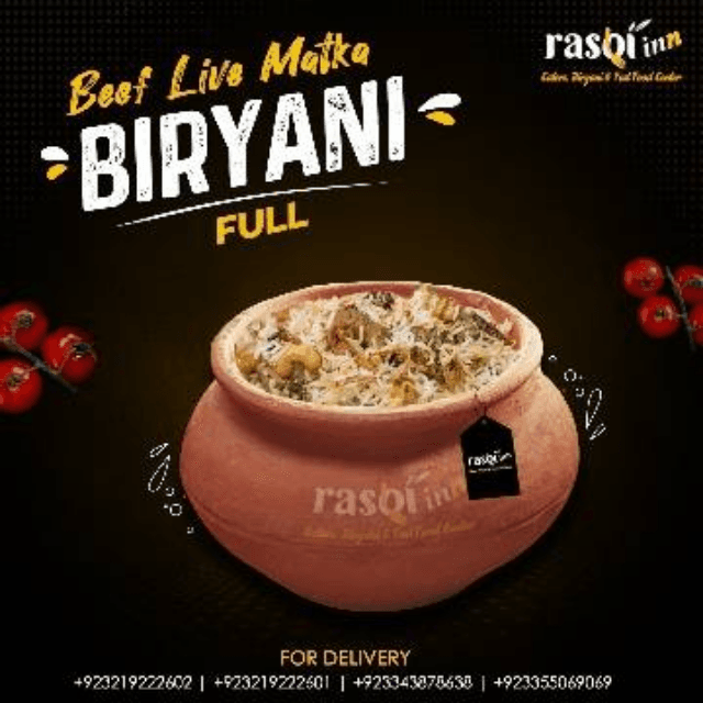 Special Beef Matka Biryani